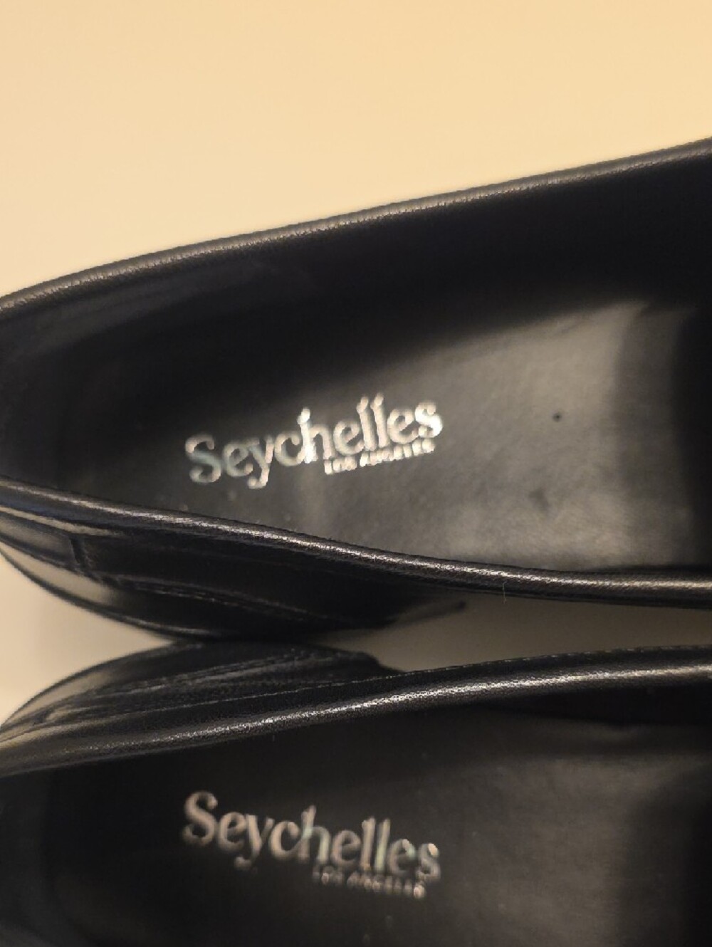 Seychelles Black Studded Leather Penny Loafers - Picture 3 of 8